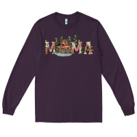 Plum mama with bear and daisy Long Sleeve Tee - RanaPortraitStore