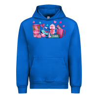 Cobalt lash hustler with eyelashes coffee cups Urban Hoodie - NancyCooperArtShop
