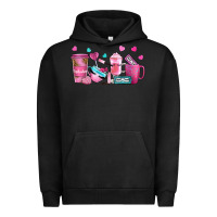 Lash Hustler With Eyelashes Coffee Cups Urban Hoodie | Teevron