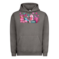 Pigment Tornado lash hustler with eyelashes coffee cups Urban Hoodie - NancyCooperArtShop