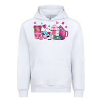White lash hustler with eyelashes coffee cups Urban Hoodie - NancyCooperArtShop
