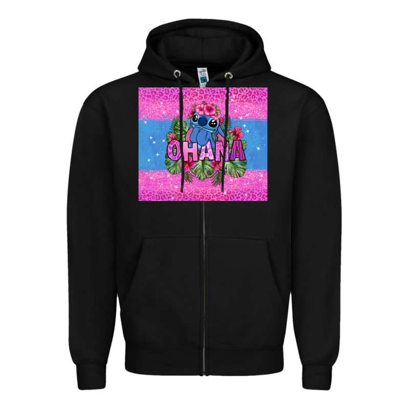 Ohana Stitch Zipper Hoodie by Zillion Design Studio | Teevron