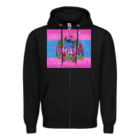 Black ohana stitch Zipper Hoodie - Zillion Design Studio