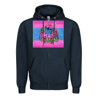 Navy ohana stitch Zipper Hoodie - Zillion Design Studio