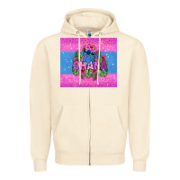 Sandshell ohana stitch Zipper Hoodie - Zillion Design Studio