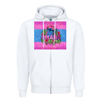 White ohana stitch Zipper Hoodie - Zillion Design Studio