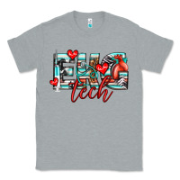 Heather Grey ekg tech Classic Tee - texasbilliewilder