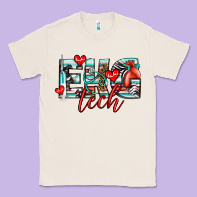 Ekg Tech Classic Tee Designed By Texasbilliewilder