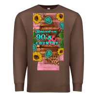 Chestnut raised 90's country guitar cactus sunflower's 12 oz can cooler  (slim) Premium Sweatshirt - Artiststas