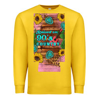 Lemon raised 90's country guitar cactus sunflower's 12 oz can cooler  (slim) Premium Sweatshirt - Artiststas