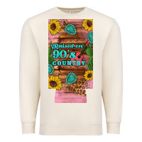 Sandshell raised 90's country guitar cactus sunflower's 12 oz can cooler  (slim) Premium Sweatshirt - Artiststas