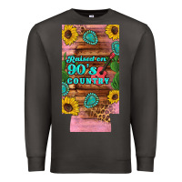 Smoke raised 90's country guitar cactus sunflower's 12 oz can cooler  (slim) Premium Sweatshirt - Artiststas