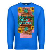 True Royal raised 90's country guitar cactus sunflower's 12 oz can cooler  (slim) Premium Sweatshirt - Artiststas