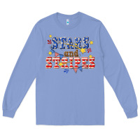 Colony Blue stars and striper billie wilder Long Sleeve Tee - texasbilliewilder