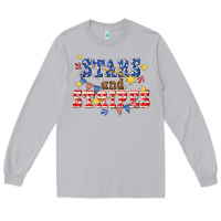 Moon Dust stars and striper billie wilder Long Sleeve Tee - texasbilliewilder