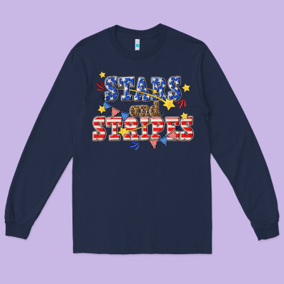 Long Sleeve Tee stars and striper billie wilder