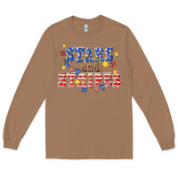 Toasted Coconut stars and striper billie wilder Long Sleeve Tee - texasbilliewilder