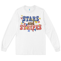 White stars and striper billie wilder Long Sleeve Tee - texasbilliewilder