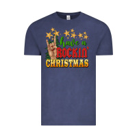 Vintage Denim have a rockin christmas Vintage Tee - BarkalooDesign