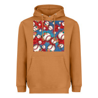 Meerkat baseball paisley and jean pattern, baseball seamless pattern Heavyweight Hoodie - JahusDesignShop