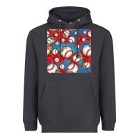 Smoke baseball paisley and jean pattern, baseball seamless pattern Heavyweight Hoodie - JahusDesignShop