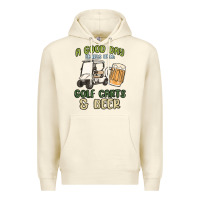 Sandshell a god day starts with golf carts and beer Premium Hoodie - MaliasSmallBusiness