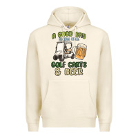 Tofu a god day starts with golf carts and beer Premium Hoodie - MaliasSmallBusiness