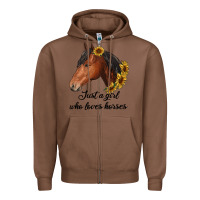 Chestnut just a girl who loves horses Zipper Hoodie - RanaPortraitStore