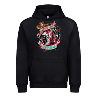 Black lets go girls cowboy boots cowgirl Urban Hoodie - NancyCooperArtShop