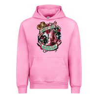 Fuchsia Pink lets go girls cowboy boots cowgirl Urban Hoodie - NancyCooperArtShop