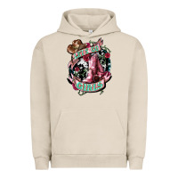 Pigment French Oak lets go girls cowboy boots cowgirl Urban Hoodie - NancyCooperArtShop
