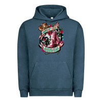 Pigment Midnight Navy lets go girls cowboy boots cowgirl Urban Hoodie - NancyCooperArtShop