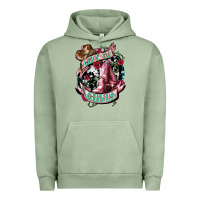 Pigment Oil Green lets go girls cowboy boots cowgirl Urban Hoodie - NancyCooperArtShop