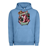 Pigment Pebble Blue lets go girls cowboy boots cowgirl Urban Hoodie - NancyCooperArtShop