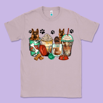 German Shepherds Coffee Cups Classic Tee Designed By Zillion Design Studio