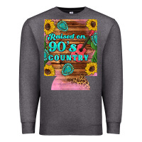 Charcoal Heather raised 90's country guitar cactus sunflower's 12 oz can cooler (regula Premium Sweatshirt - Artiststas