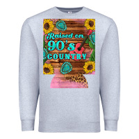 Heather Grey raised 90's country guitar cactus sunflower's 12 oz can cooler (regula Premium Sweatshirt - Artiststas