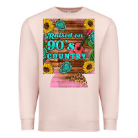 Pale Pink raised 90's country guitar cactus sunflower's 12 oz can cooler (regula Premium Sweatshirt - Artiststas