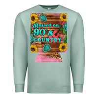 Seafoam raised 90's country guitar cactus sunflower's 12 oz can cooler (regula Premium Sweatshirt - Artiststas