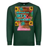 Sports Green raised 90's country guitar cactus sunflower's 12 oz can cooler (regula Premium Sweatshirt - Artiststas