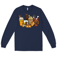 Navy labrador retriever coffee cups Long Sleeve Tee - Zillion Design Studio