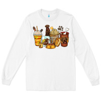 White labrador retriever coffee cups Long Sleeve Tee - Zillion Design Studio