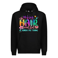 Black making hair beautiful is kinda my thing Premium Hoodie - MaliasSmallBusiness