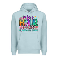 Blue Mist making hair beautiful is kinda my thing Premium Hoodie - MaliasSmallBusiness