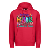 Cardinal making hair beautiful is kinda my thing Premium Hoodie - MaliasSmallBusiness