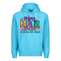 Ocean Blue making hair beautiful is kinda my thing Premium Hoodie - MaliasSmallBusiness