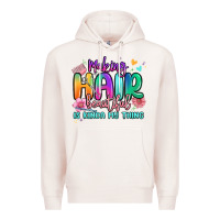 Pale Pink making hair beautiful is kinda my thing Premium Hoodie - MaliasSmallBusiness