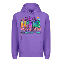 Purple making hair beautiful is kinda my thing Premium Hoodie - MaliasSmallBusiness