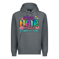 Rock making hair beautiful is kinda my thing Premium Hoodie - MaliasSmallBusiness
