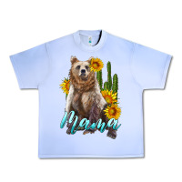 Grape Ice mama bear with sunflowers and cactus Urban Heavy Tee - Artiststas